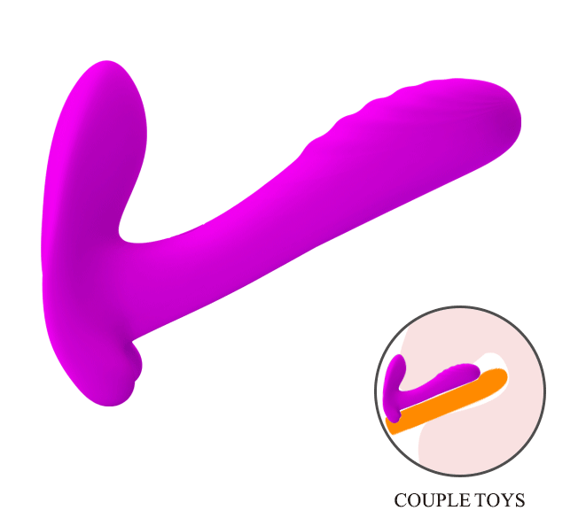 Вибробабочка с стимулятором клитора PRETTY LOVE - Remote Control Massager, BI-014850W