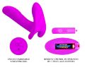 Вибробабочка с стимулятором клитора PRETTY LOVE - Remote Control Massager, BI-014850W
