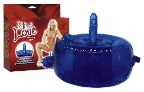 Надувна подушка з вбудованим реалістичним вібратором Sit &amp; Love Vibrating Chair