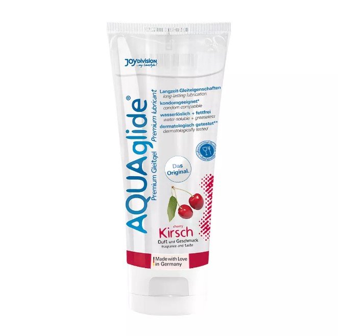 Лубрикант со вкусом вишни - AQUAglide Cherry, 100 мл