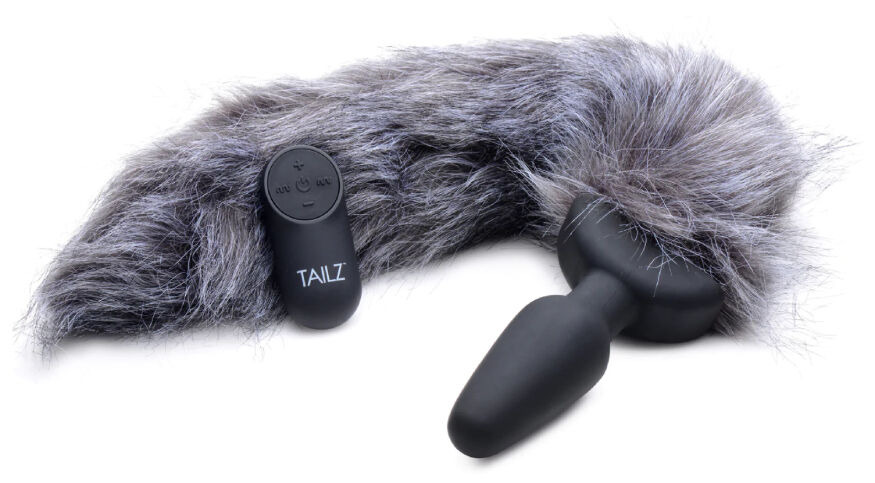 Анальная пробка хвостик с вибрацией Tailz Vibrating Anal Plug With Tail - Fox