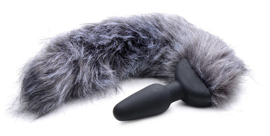 Анальная пробка хвостик с вибрацией Tailz Vibrating Anal Plug With Tail - Fox