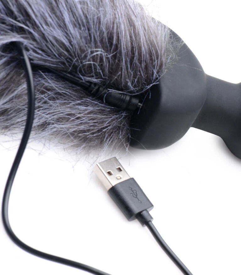 Анальная пробка хвостик с вибрацией Tailz Vibrating Anal Plug With Tail - Fox