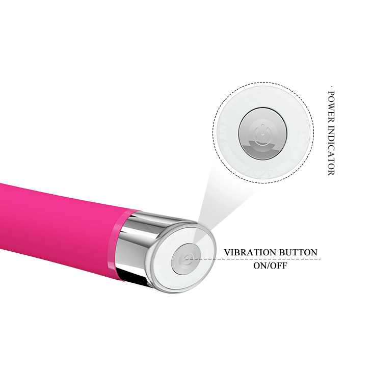 Стильный розовый вибратор с совершенно гладкой поверхностью Pretty Love Randolph Vibrator Pink