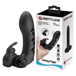 Насадка на палец - Pretty Love Vance Honey Finger Vibrator Black