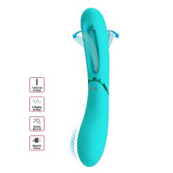 Вібромасажер для стимуляції точки G PRETTY LOVE ROMANCE - Lexie Light green, MC63-1
