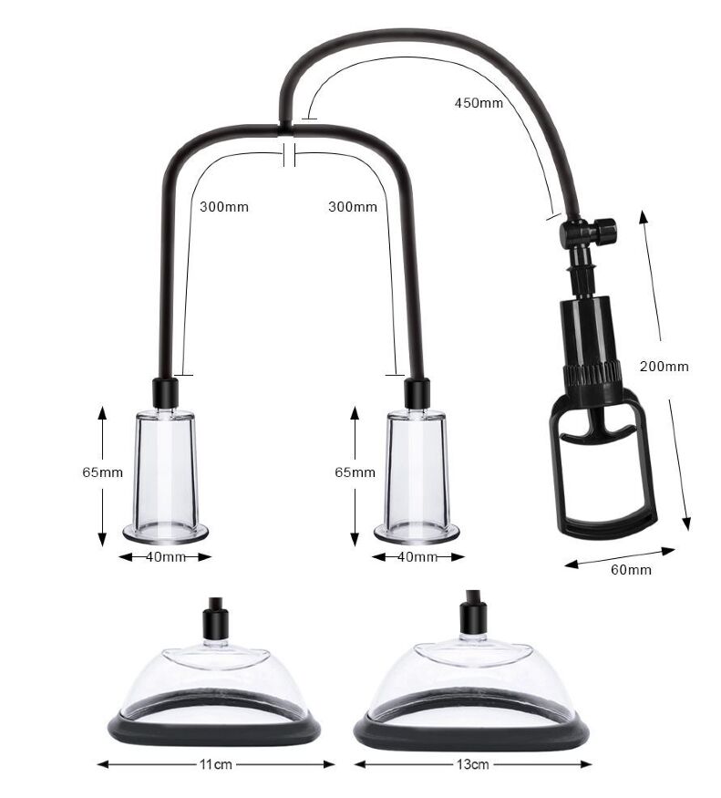 Вакуумная помпа для груди и сосков Men Powerup Passion Pump
