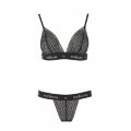 Комплект білизни Passion Exclusive GLAMISS SET XXL/XXXL, black