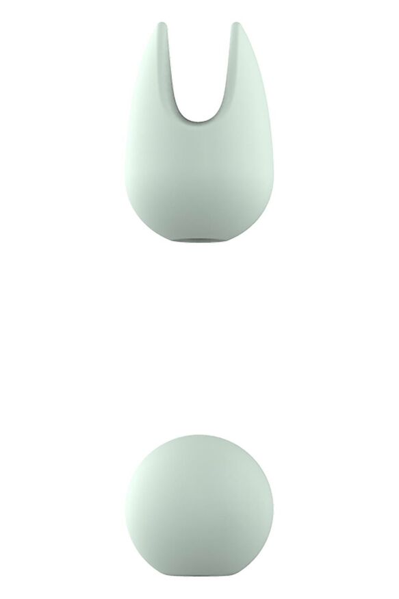 Вібратор для кліторальної стимуляції Dream Toys Glam Pin Point Stimulator, з двома насадками, м'ятний