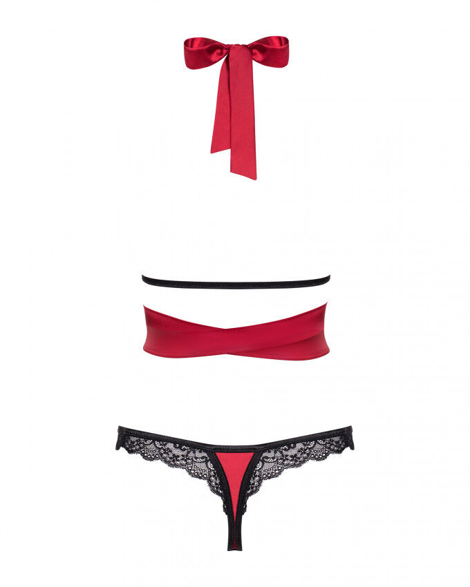 Комплект кружевной Obsessive Sensuelia top S/M
