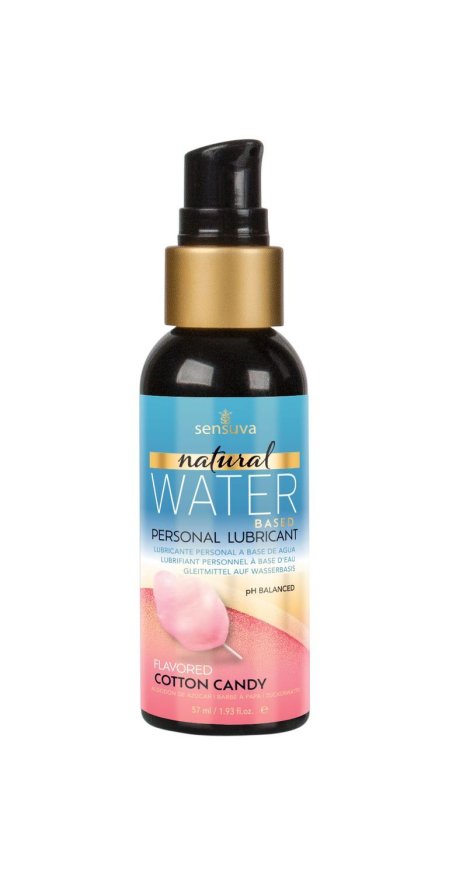 Смазка на водной основе Sensuva Natural Water-Based Cotton Candy (57мл) без глицерина и парабенов