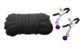 Набор MAI BDSM STARTER KIT Nº 75 Leopard: плеть, кляп, наручники, маска, ошейник , веревка, зажимы