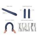 Фаллоимитатор двойной Strap-On-Me DOUBLE DONG REALISTIC DILDO - SNAKY METALLIC COLOR