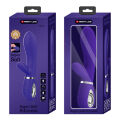 Вибратор с мягкой головкой и клиторальной стимуляцией Pretty Love - Thomas USB Purple, BI-014621-3
