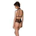 Passion - DOMINICA BODY - Сексульный боди в горошек, XXL/XXXL (бежевый)
