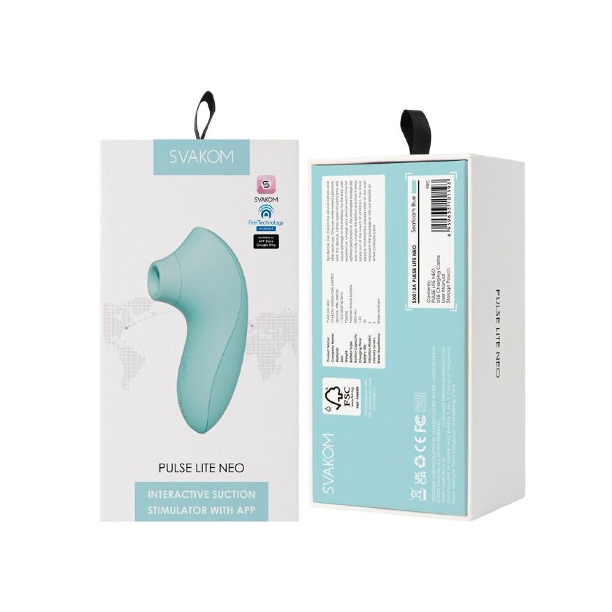 Вакуумный стимулятор Svakom Pulse Lite Neo Seafoam Blue