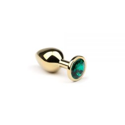Анальна пробка, Gold Emerald, S