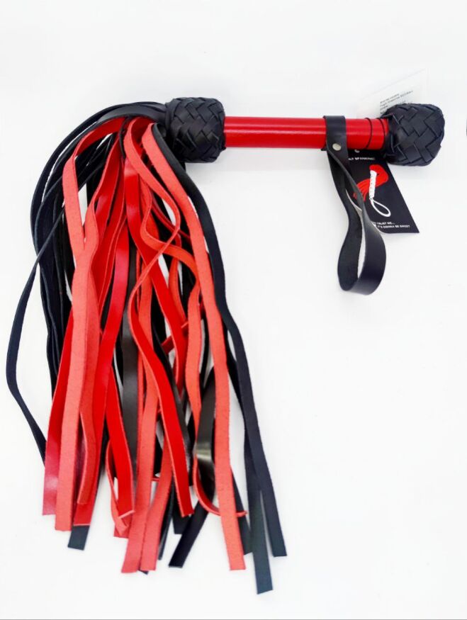 Флогер модель Flog3-35хвостів RED/Black (Шкіра) N