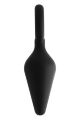 Анальна пробка чорна Dreamtoys FANTASSTIC з кільцем, Medium