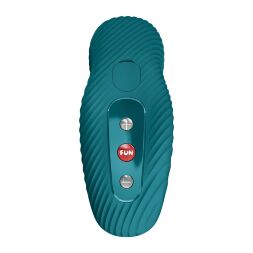 Накладной вибратор Fun Factory LAYA III Bottle Green, эффект постукивания пальцем