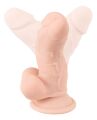 Фалоімітатор з мошонкою - Nature Skin Small Bendable Dildo