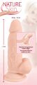 Фалоімітатор з мошонкою - Nature Skin Small Bendable Dildo
