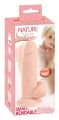 Фалоімітатор з мошонкою - Nature Skin Small Bendable Dildo