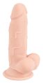 Фалоімітатор з мошонкою - Nature Skin Small Bendable Dildo