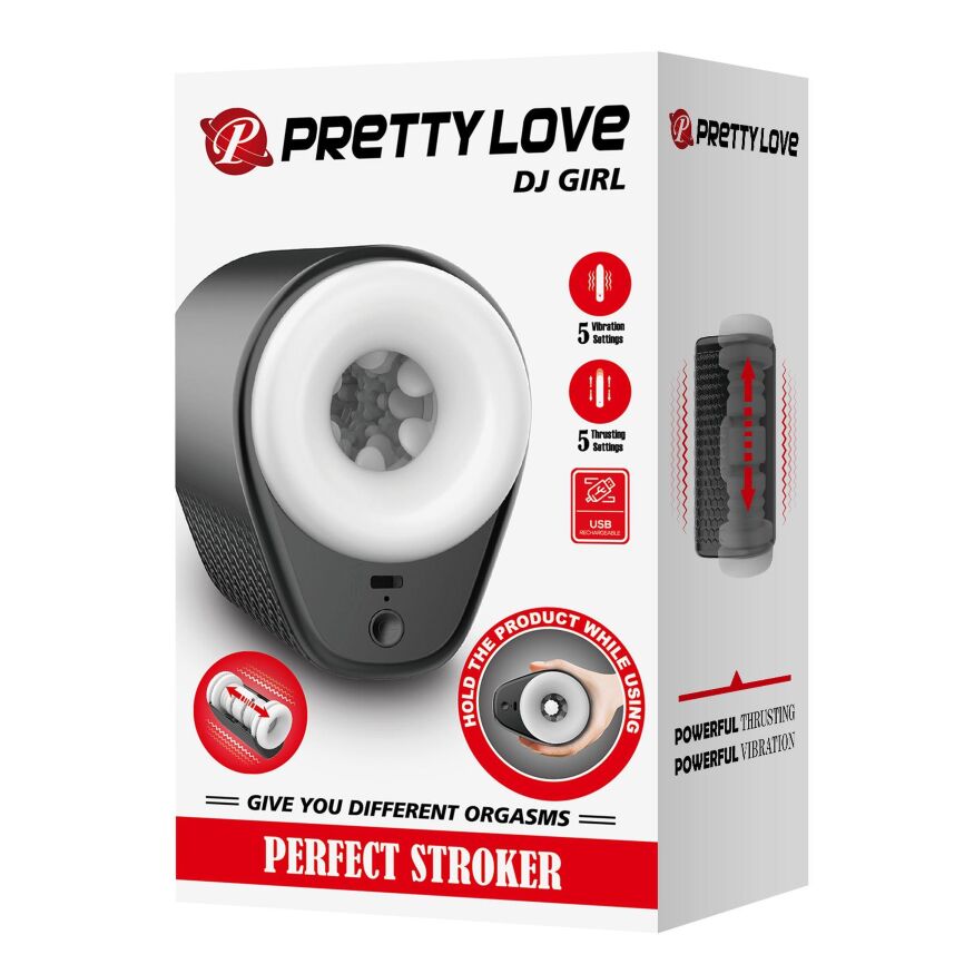 Мастурбатор - Dj Girl, 5 vibration functions 5 thrusting settings