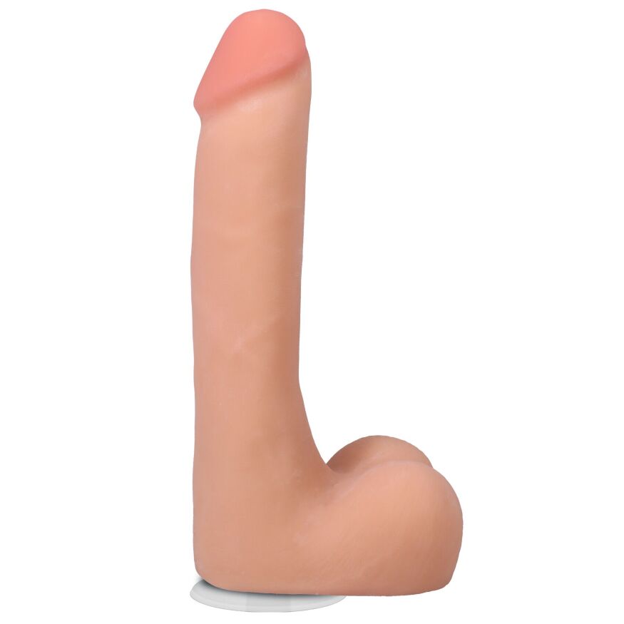 Фалоімітатор тілесний з кібершкіри Doc Johnson The Realistic Cock ULTRASKYN - 9 Inch with Balls Vanilla