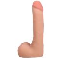 Фалоімітатор тілесний з кібершкіри Doc Johnson The Realistic Cock ULTRASKYN - 9 Inch with Balls Vanilla