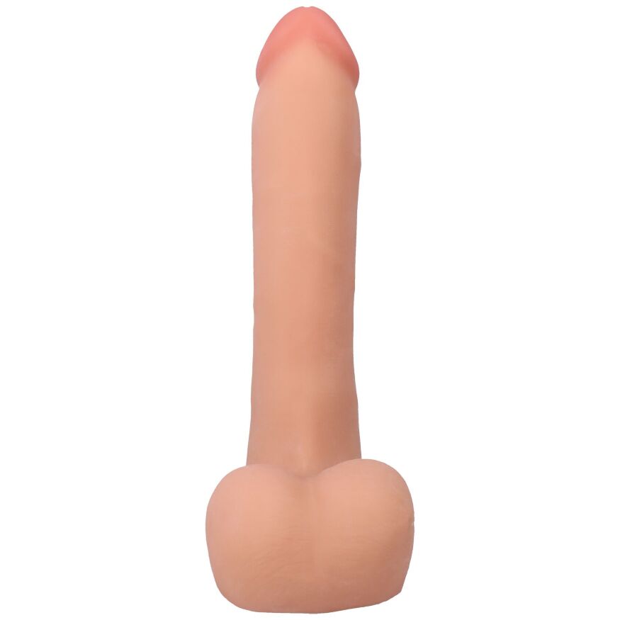 Фалоімітатор тілесний з кібершкіри Doc Johnson The Realistic Cock ULTRASKYN - 9 Inch with Balls Vanilla