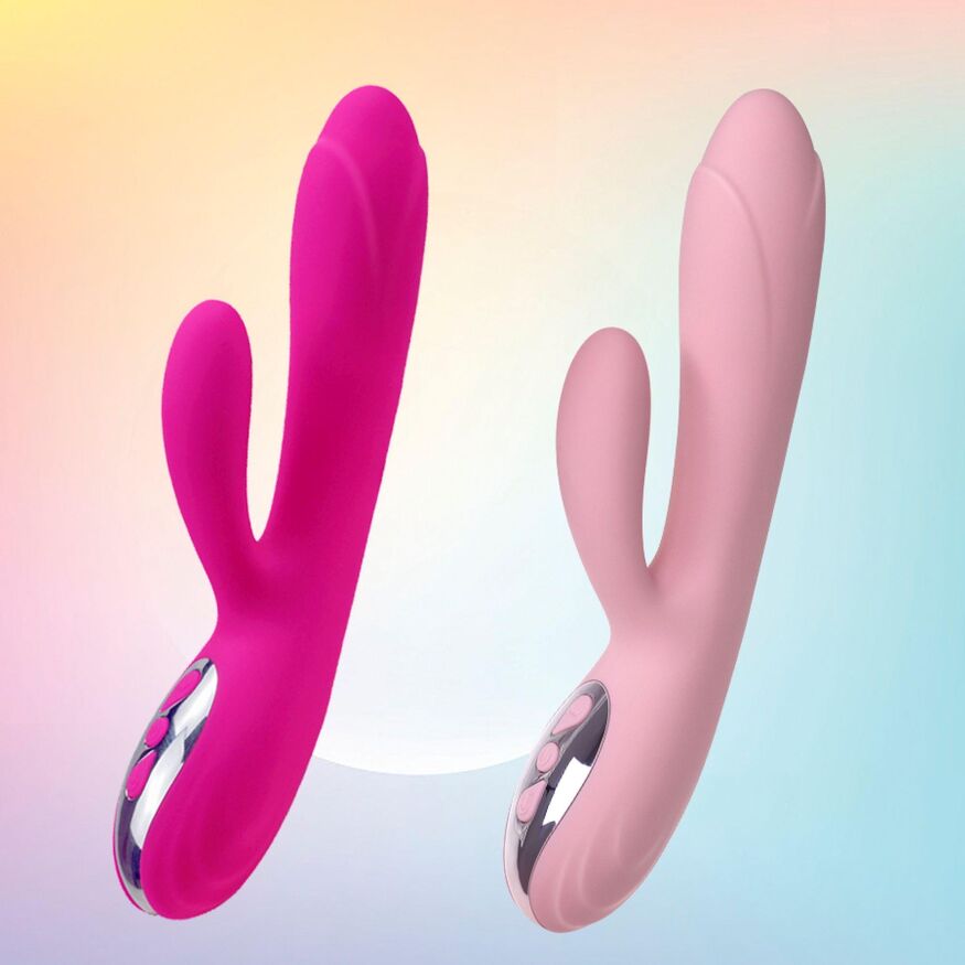 Вибратор кролик с подогревом Joker Heating Double Vibrating Massage Stick Pink