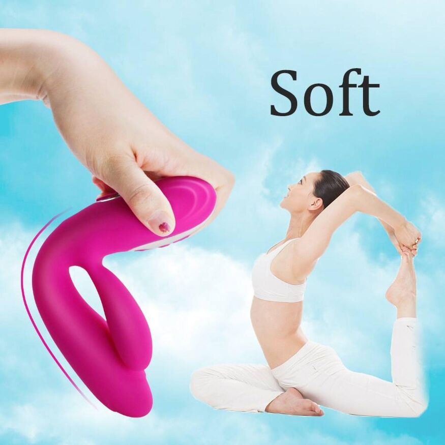 Вибратор кролик с подогревом Joker Heating Double Vibrating Massage Stick Pink
