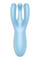 Смарт-вібратор потрійний для клітора Satisfyer Threesome 4 блакитний