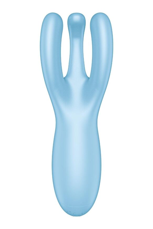 Смарт-вібратор потрійний для клітора Satisfyer Threesome 4 блакитний