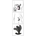 Массажер простаты с функцией электростимуляции Twisting Tom Mystim, силиконовый, черный 13 х 3.3 см