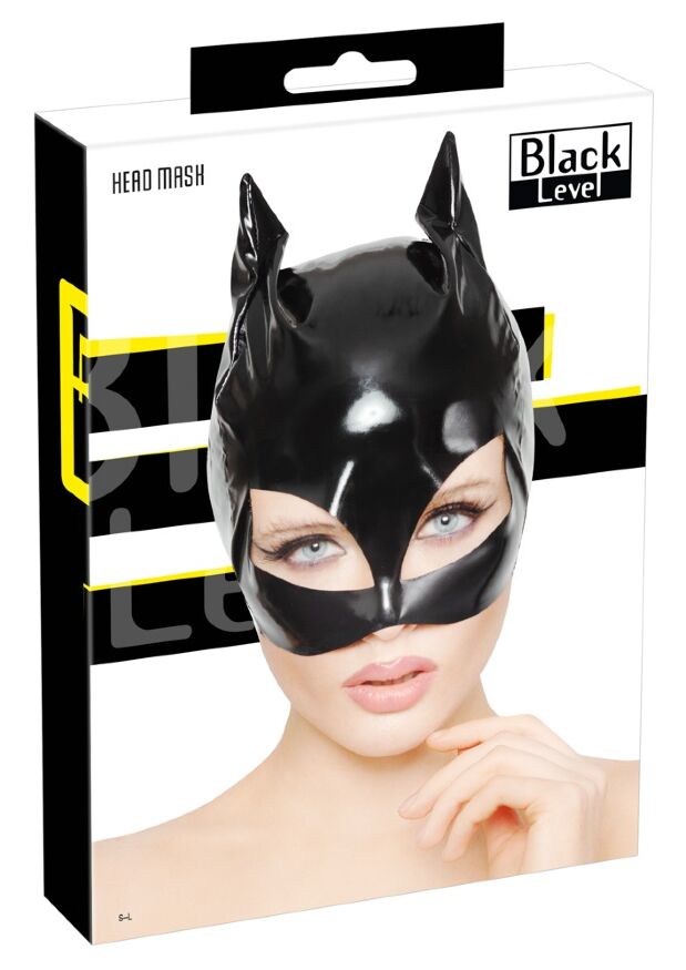 Чорна маска спокусливої кішки - 2870118 Black Level Vinyl Cat Mask Black