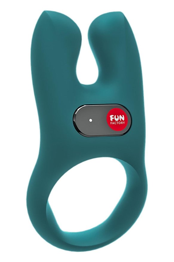 Эрекционное виброкольцо Fun Factory Nos бирюзовое, 8 см