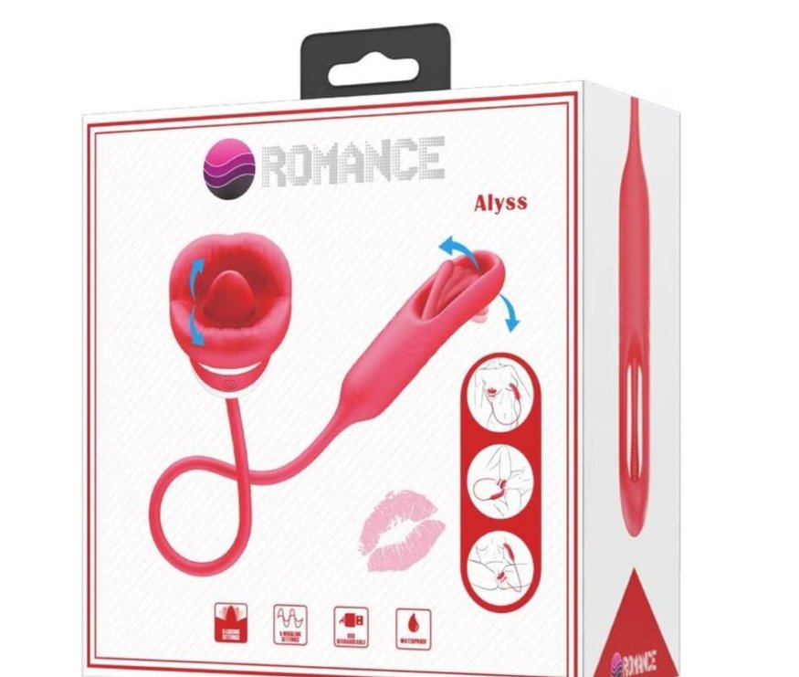 Гнучкий вібростимулятор із функцією лизання Pretty Love Romance - Alyss, MC62