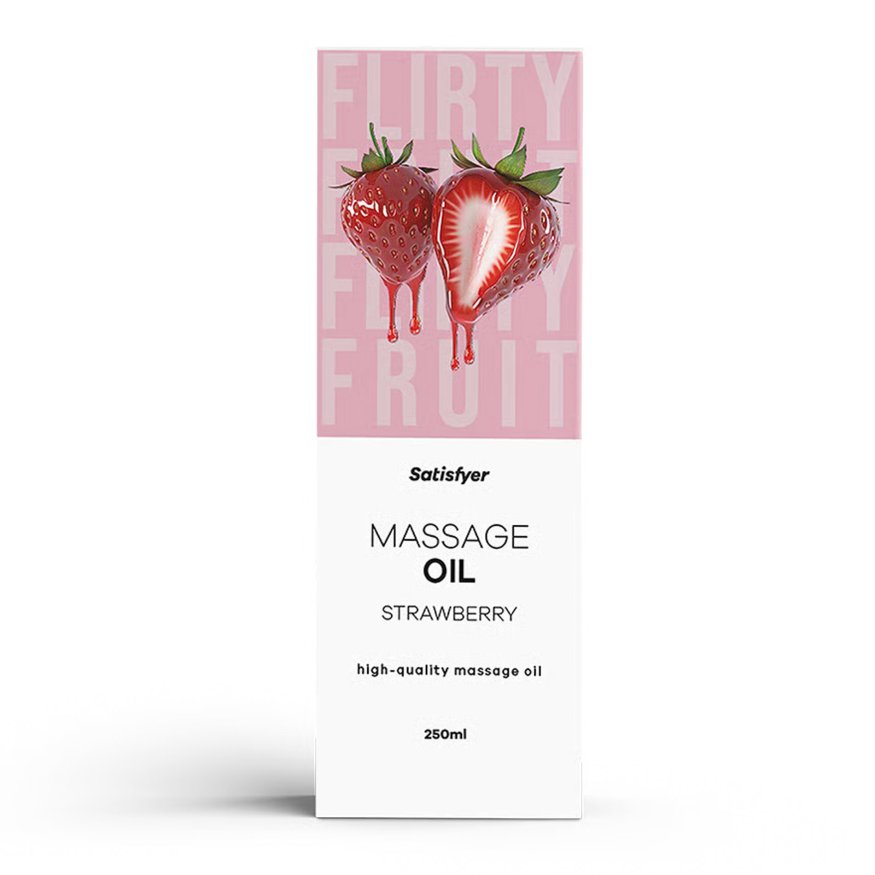 Массажное масло - Satisfyer Massage Oil Strawberry, 250 мл