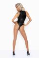 Боди с мокрым эффектом Noir Handmade F294 Powerwetlook bodysuit with front zipper, L