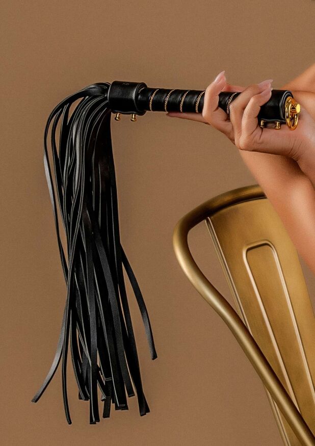 Флоггер TABOOM Studded Whip, черный, 54 см