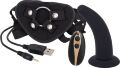 Страпон женский с пультом управления Seven Creations DILDO STRAP-ON BLACK