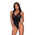 Сексуальное Боди Obsessive Elisetta Black L/XL