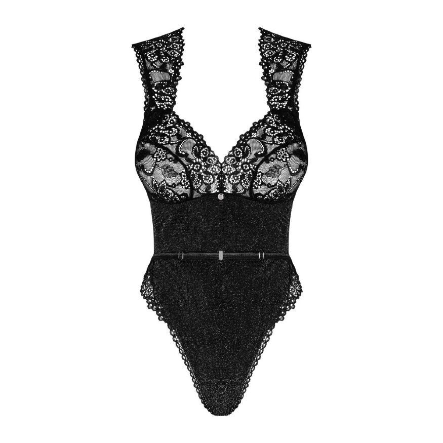 Сексуальное Боди Obsessive Elisetta Black L/XL