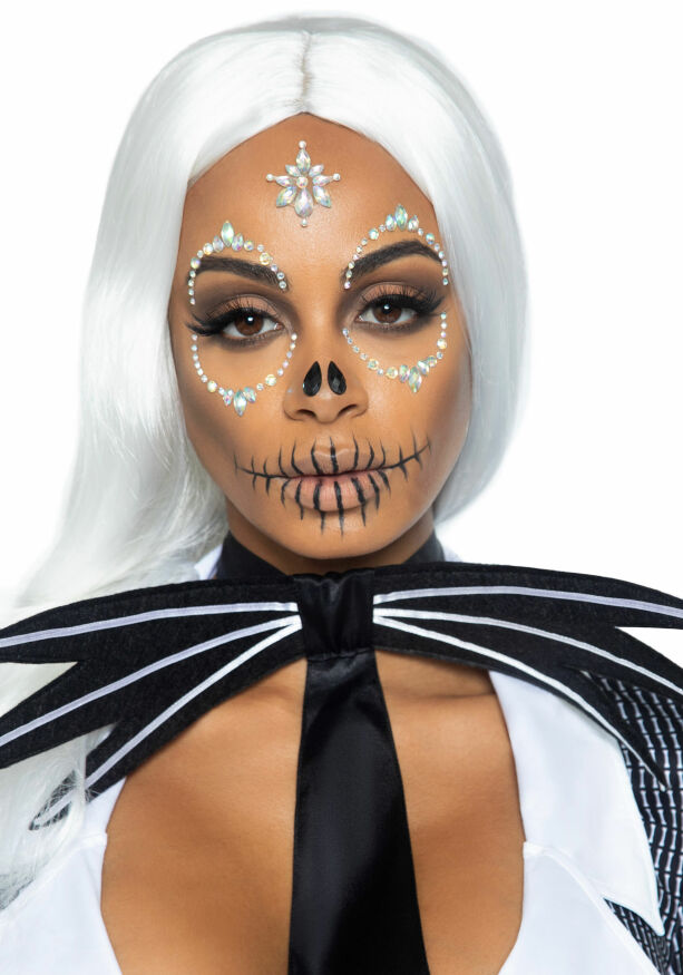 Украшения для лица и груди Leg Avenue Skeleton face and chest jewels O/S