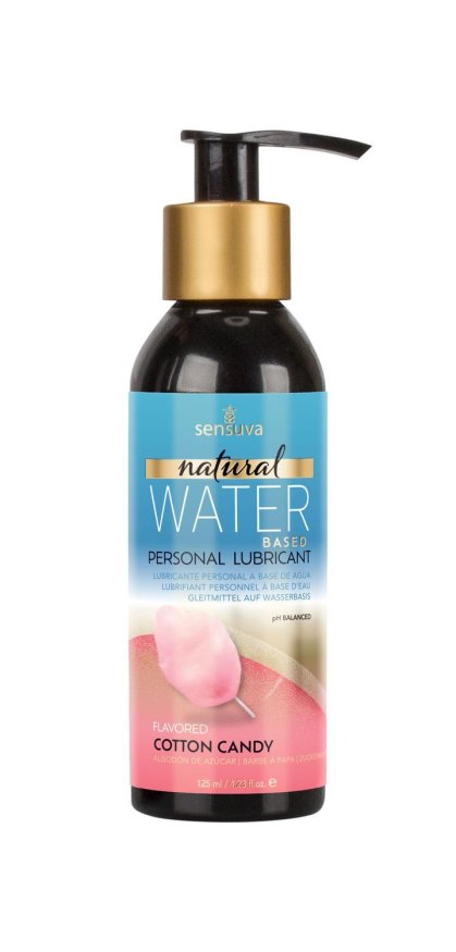 Смазка на водной основе Sensuva Natural Water-Based Cotton Candy (125мл) без глицерина и парабенов