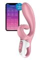 Смарт вибратор кролик Satisfyer Hug Me Pink, 2 мотора, диаметр 4,2см, широкая клиторальная часть(мятая упаковка!!!)