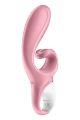 Смарт вибратор кролик Satisfyer Hug Me Pink, 2 мотора, диаметр 4,2см, широкая клиторальная часть(мятая упаковка!!!)